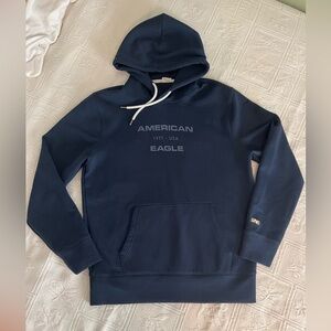 Navy blue AMERICAN EAGLE hooded sweatshirt men’s size SMALL